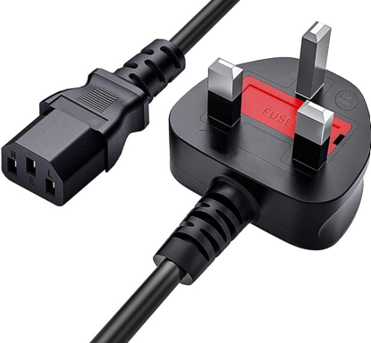 3PIN UK PLUG TO IEC FEMALE POWER CORD